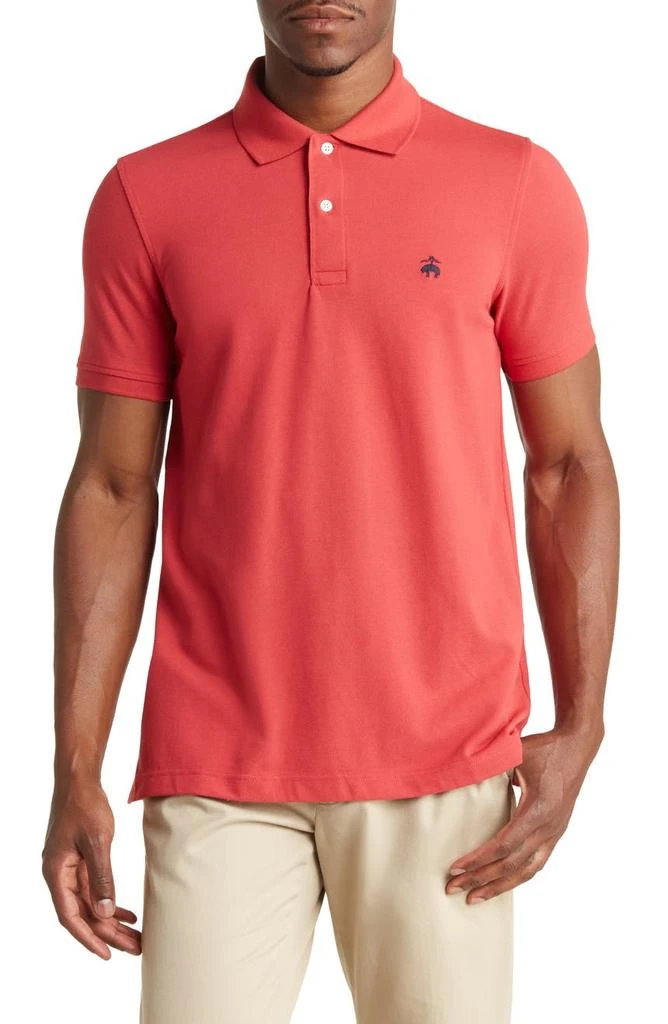 商品Brooks Brothers|Piqué Cotton Short Sleeve Slim Fit Polo,价格¥300,第1张图片