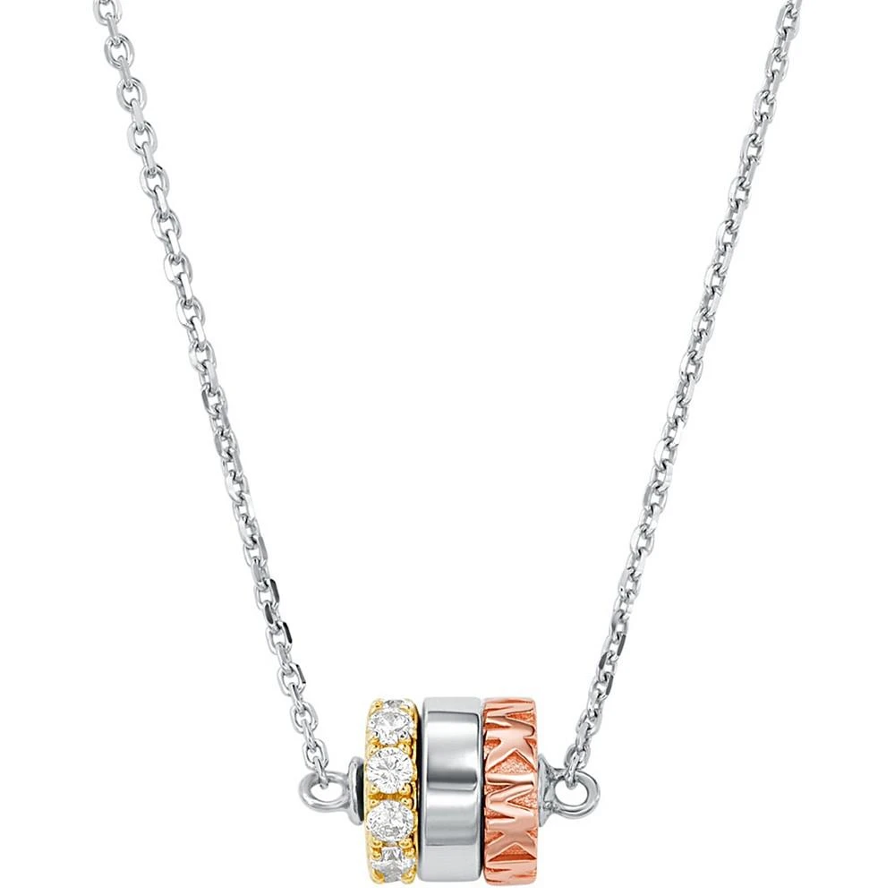 商品Michael Kors|Tri-Tone Sterling Silver Rondelle Necklace,价格¥712,第1张图片