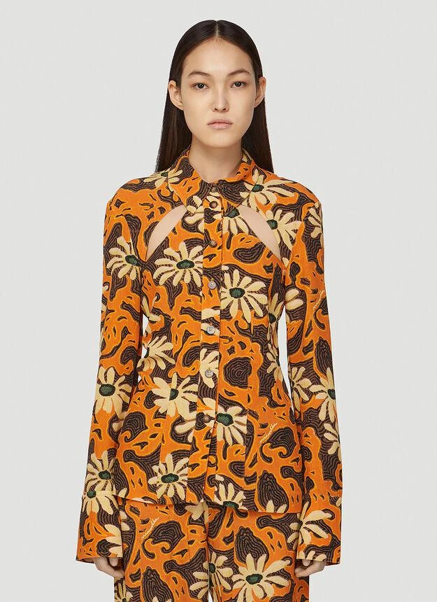 商品Nanushka|Huyen Shirt in Orange,价格¥1038,第1张图片