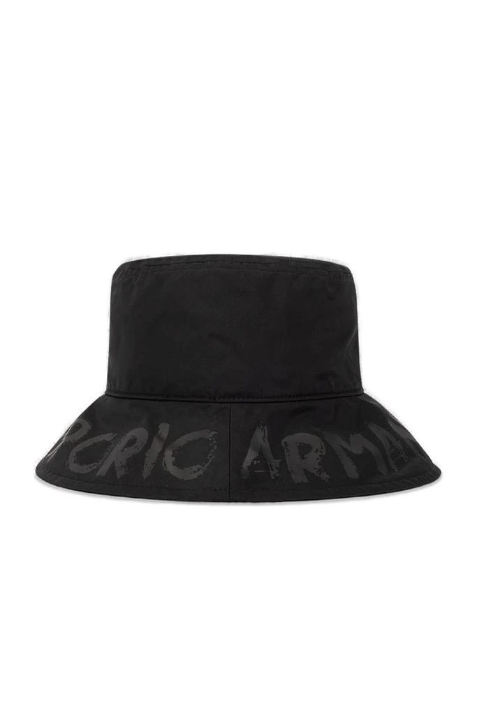 商品Emporio Armani|Emporio Armani Logo-Printed Wide Brim Bucket Hat,价格¥495,第1张图片