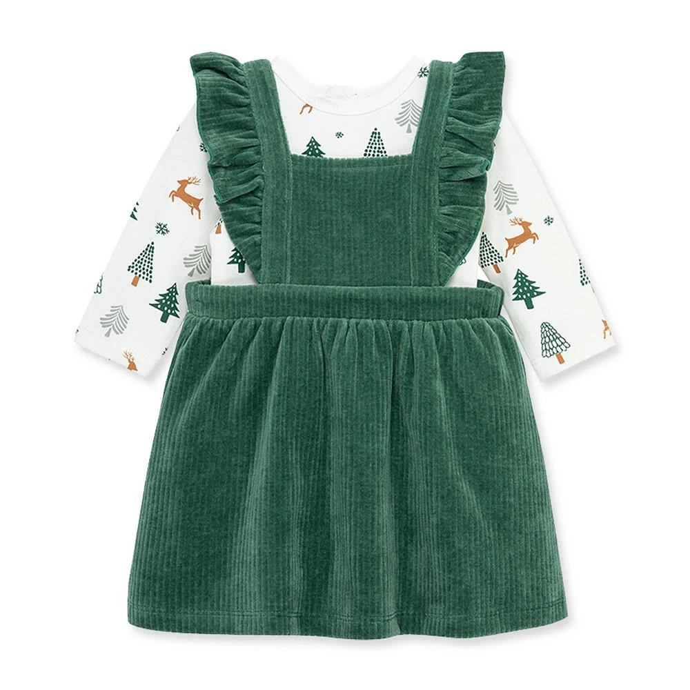 商品Little Me|Baby Girls Cheer Holiday Bodysuit and Jumper Set,价格¥108,第1张图片