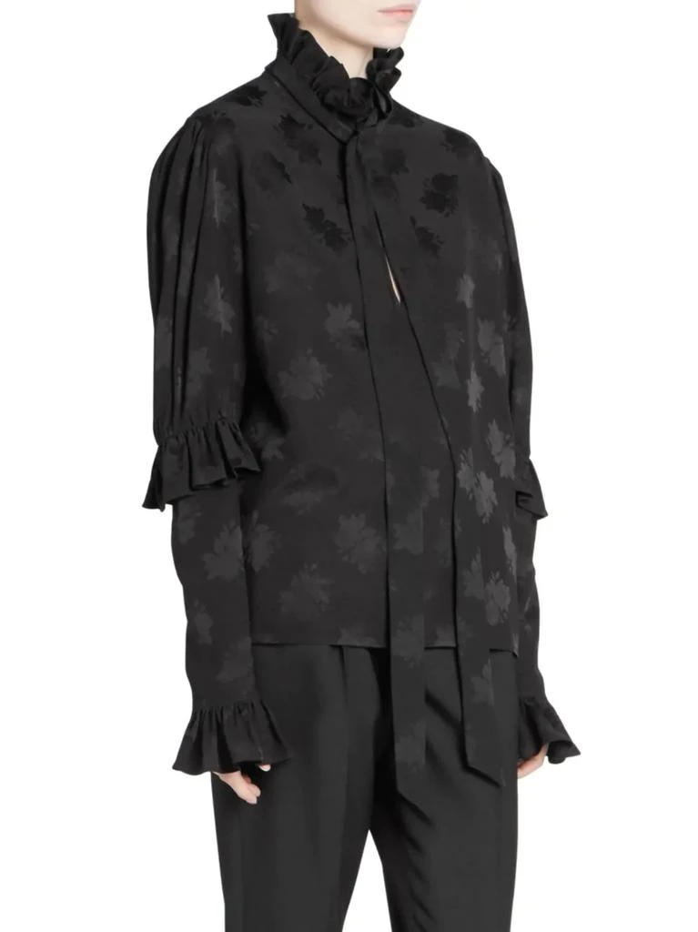 商品Yves Saint Laurent|Saint Laurent - Silk Ruffle Collar Blouse,价格¥3868,第3张图片详细描述