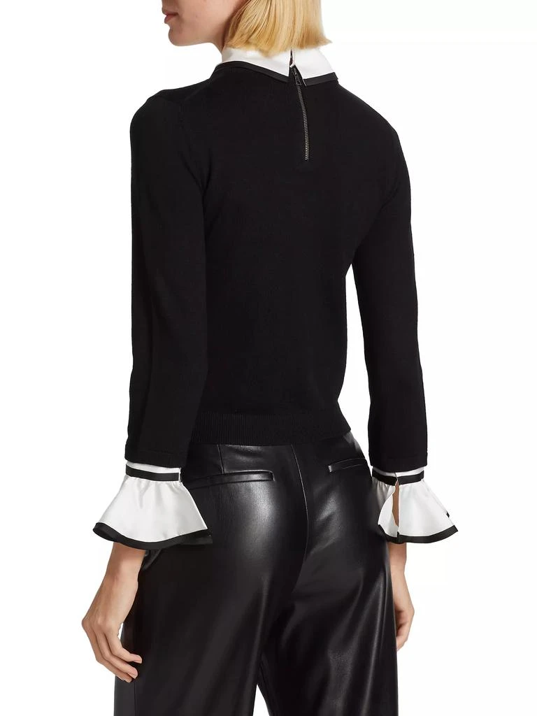 商品Alice + Olivia|Justina Combination Wool Sweater,价格¥3282,第5张图片详细描述