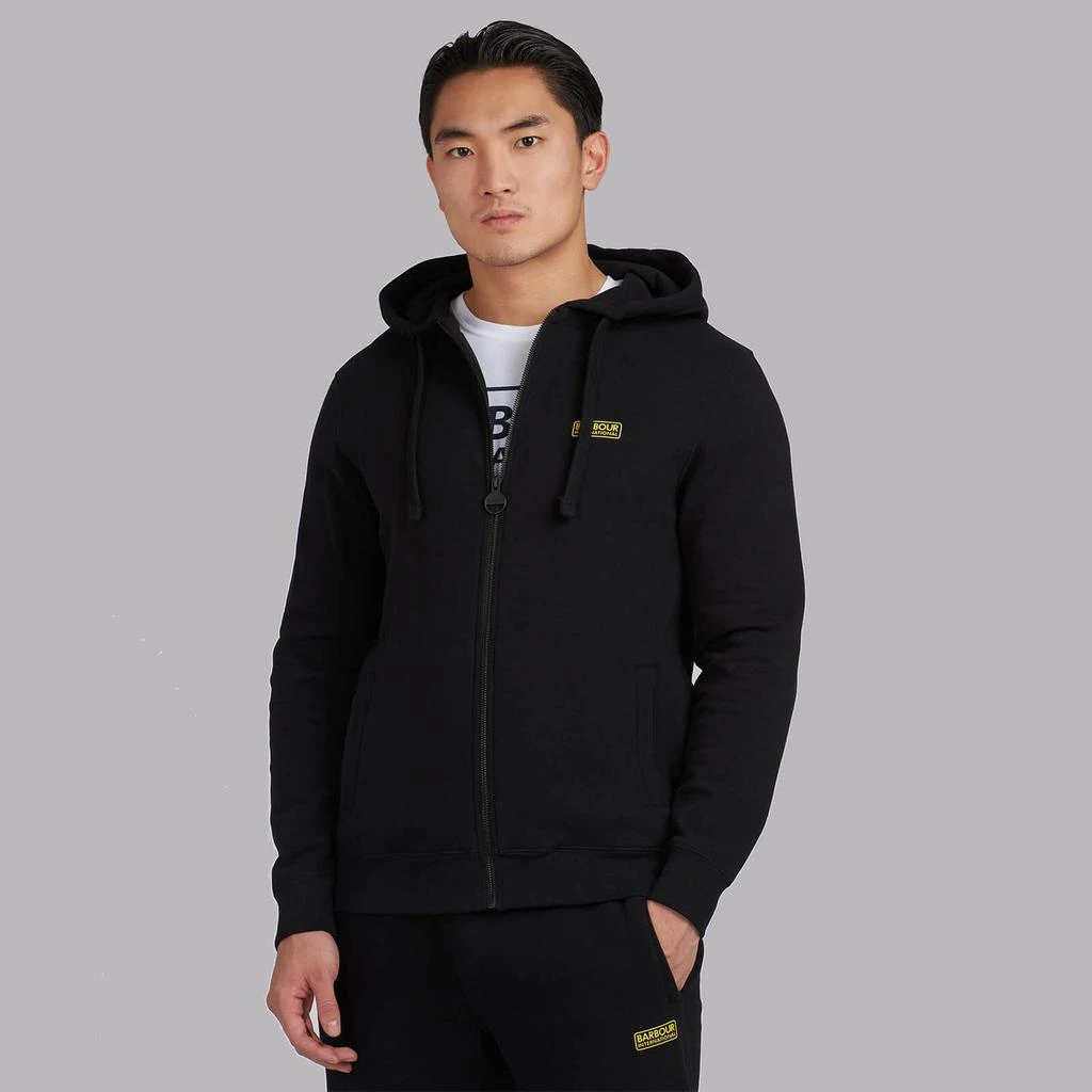 商品Barbour|Barbour International Men's Essential Zip Hoodie - Black,价格¥487,第1张图片