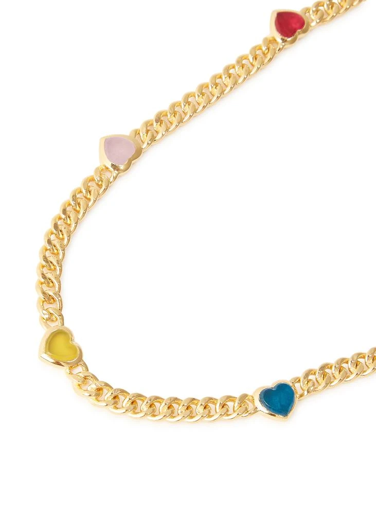商品Missoma|Jelly Heart 18kt gold-plated chain necklace,价格¥1850,第3张图片详细描述