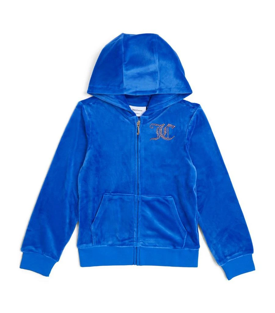 商品Juicy Couture|Velour Diamanté Logo Hoodie (7-16 Years),价格¥544,第1张图片