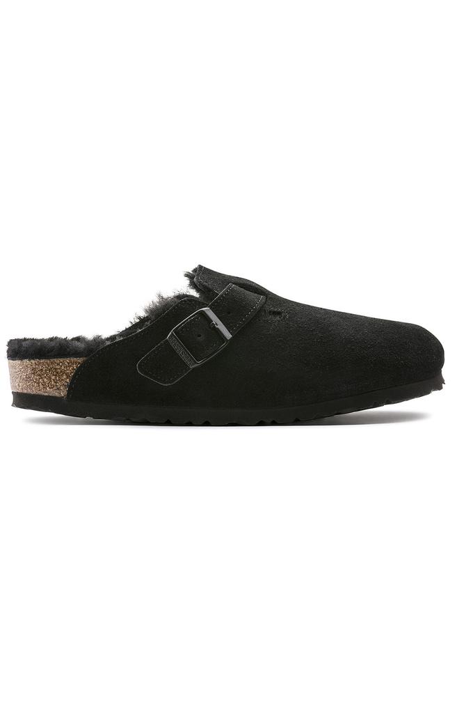 (0259881) Boston Shearling Sandals - Black商品第2张图片规格展示