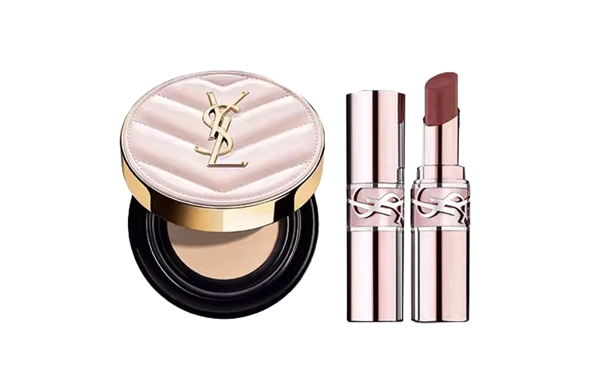 商品[国内直发] Yves Saint Laurent|YSL圣罗兰 粉管润唇膏气垫底��妆彩妆套装 气色 12g+3.1g/14g+3.1,价格¥763,第7张图片详细描述