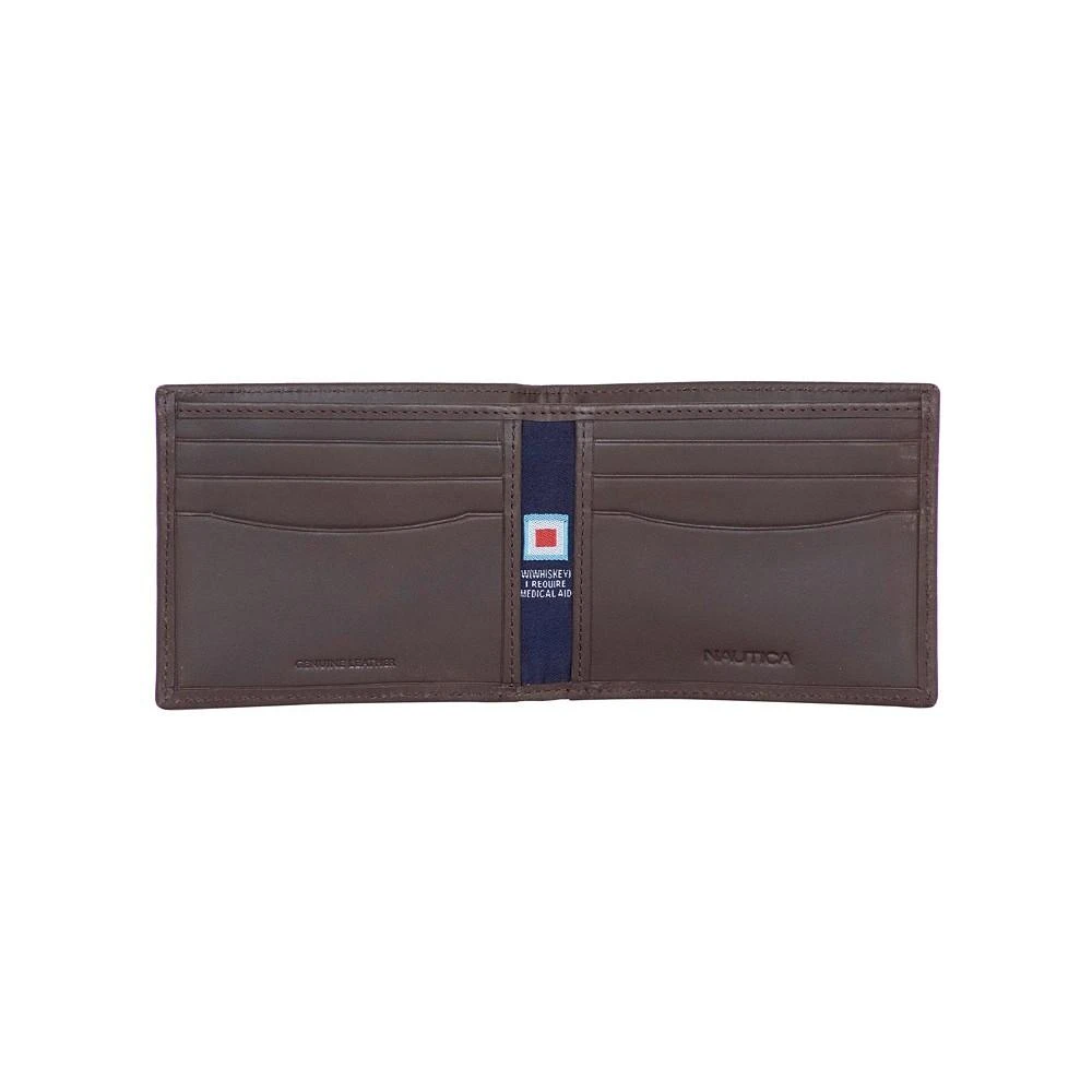 商品Nautica|Men's Credit Card Bifold Leather Wallet,价格¥165,第4张图片详细描述