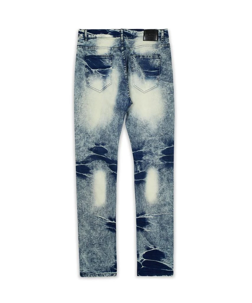 商品Reason Clothing|Plus Size Craft Washed Moto Jeans,价格¥127,第2张图片详细描述