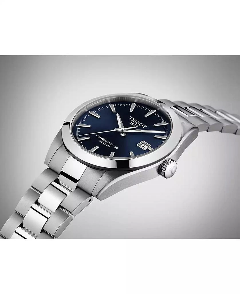 Men's Swiss Automatic T-Classic Gentleman Powermatic 80 Silicium Stainless Steel Bracelet Watch 40mm 商品