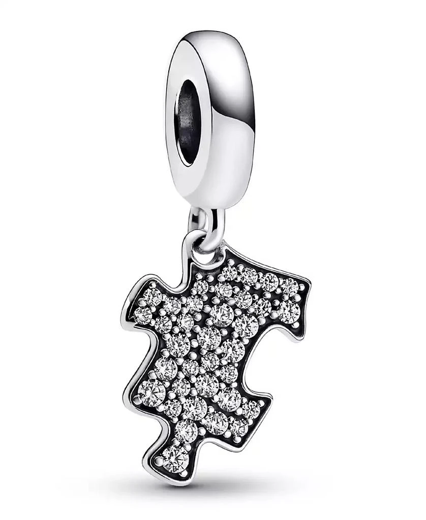 商品PANDORA|Cubic Zirconia Sparkling Puzzle Piece Dangle Charm,价格¥282,第1张图片