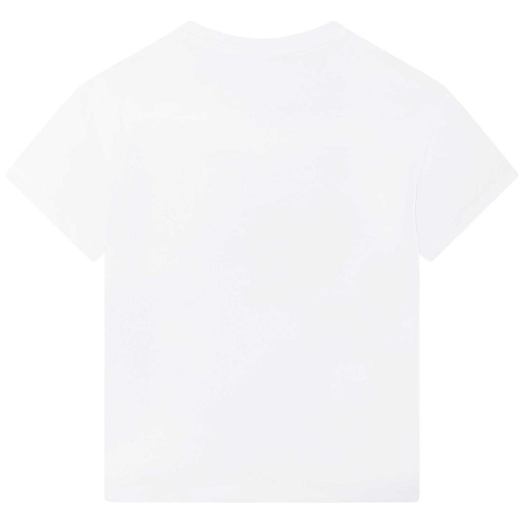 商品Kenzo|Kenzo Kids T-shirt Bianca Con Iconica Tigre E Logo,价格¥815,第4张图片详细描述