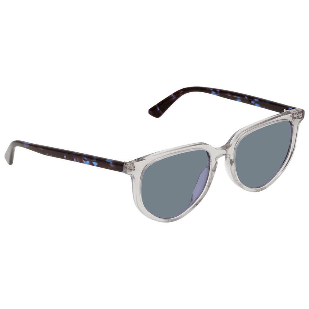 商品Alexander McQueen|Alexander McQueen Blue Cat Eye Ladies Sunglasses MQ0251S 004 53,价格¥427,第1张图片