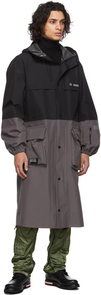 商品Moncler|7 Moncler FRGMT Hiroshi Fujiwara Black & Grey Nembus Coat,价格¥15056,第4张图片详细描述