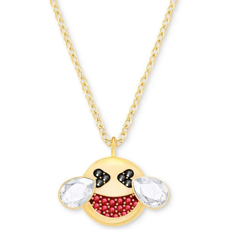 商品Swarovski|Gold-Tone Crystal Smiley Face Pendant Necklace,价格¥503,第1张图片