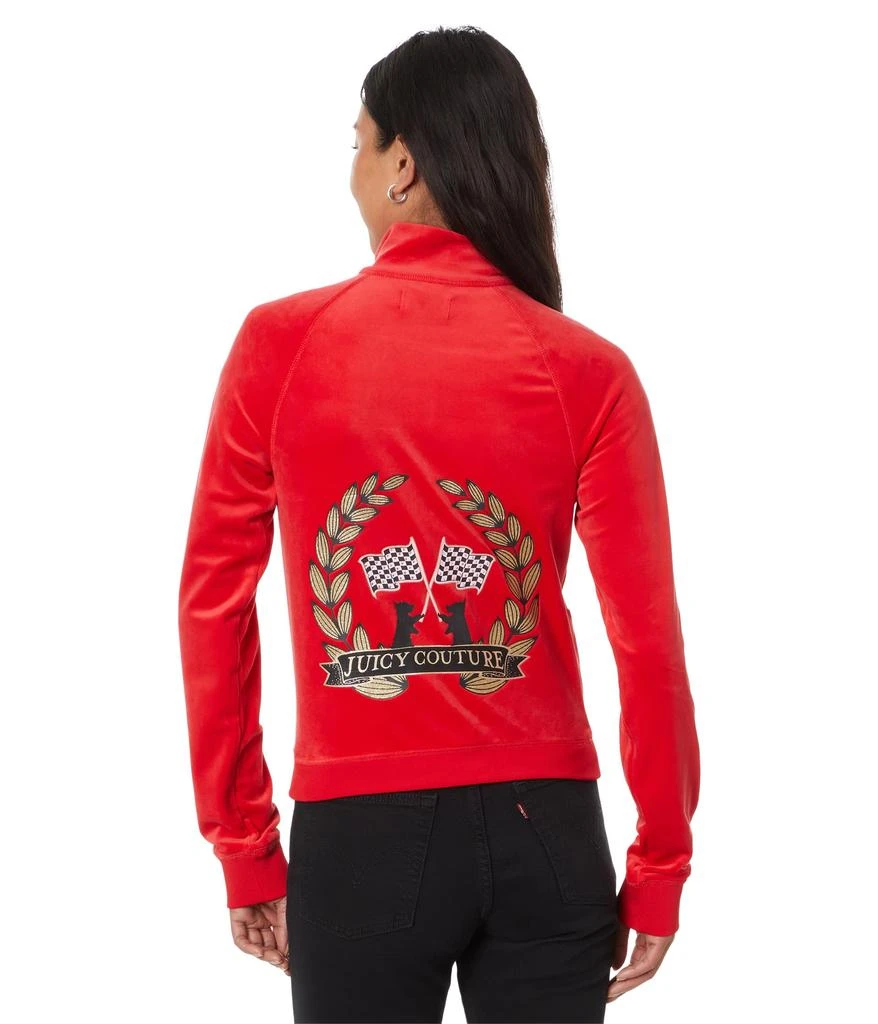 商品Juicy Couture|Heritage Mock Neck Track Jacket with Back Graphic,价格¥676,第2张图片详细描述