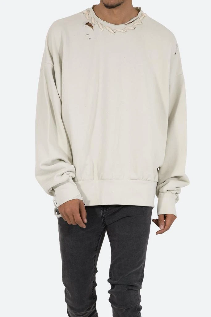 商品MNML|Threaded Collar Crewneck - Off White,价格¥243,第2张图片详细描述