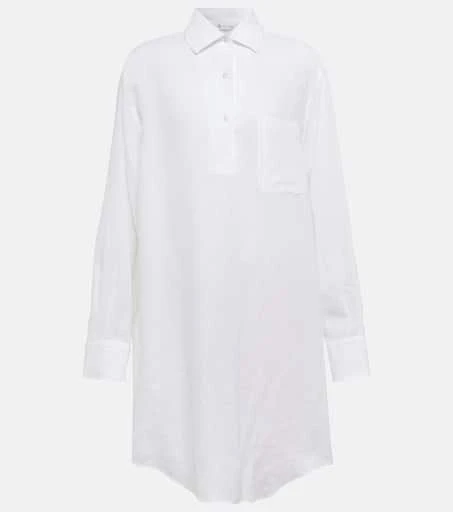 商品Loro Piana|André亚麻衬衫式连衣裙,价格¥14261,第1张图片