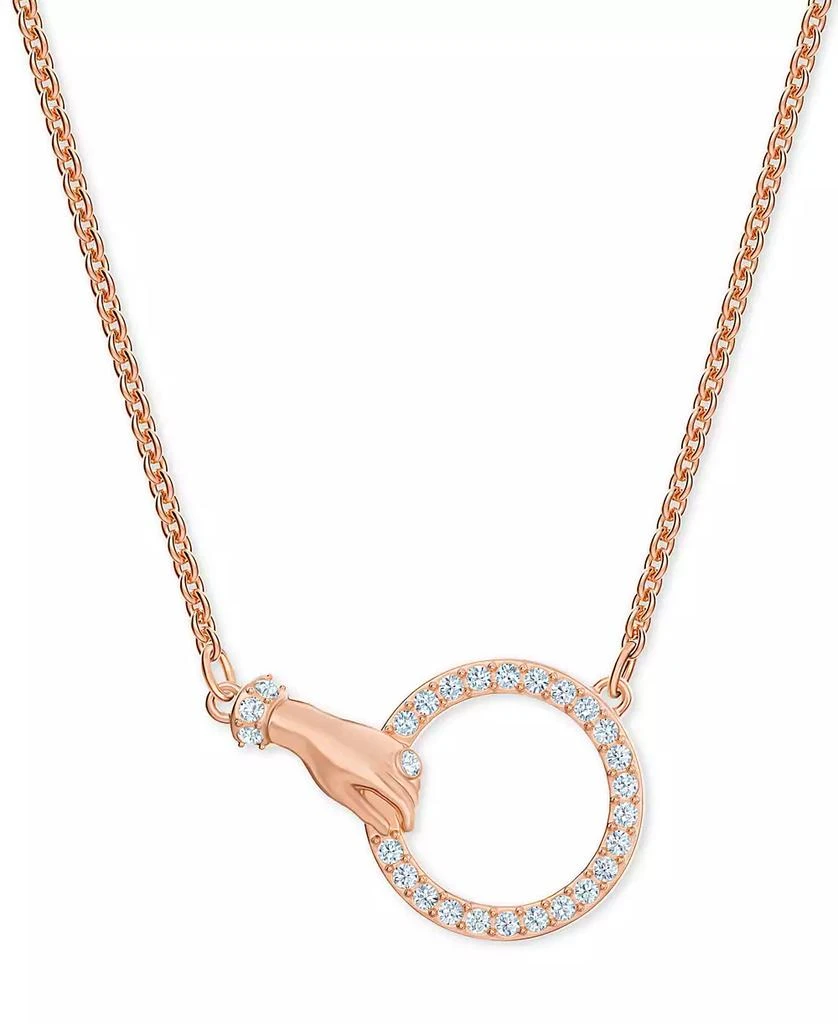 商品Swarovski|玫瑰金色调水晶手环式项链,价格¥660,第1张图片