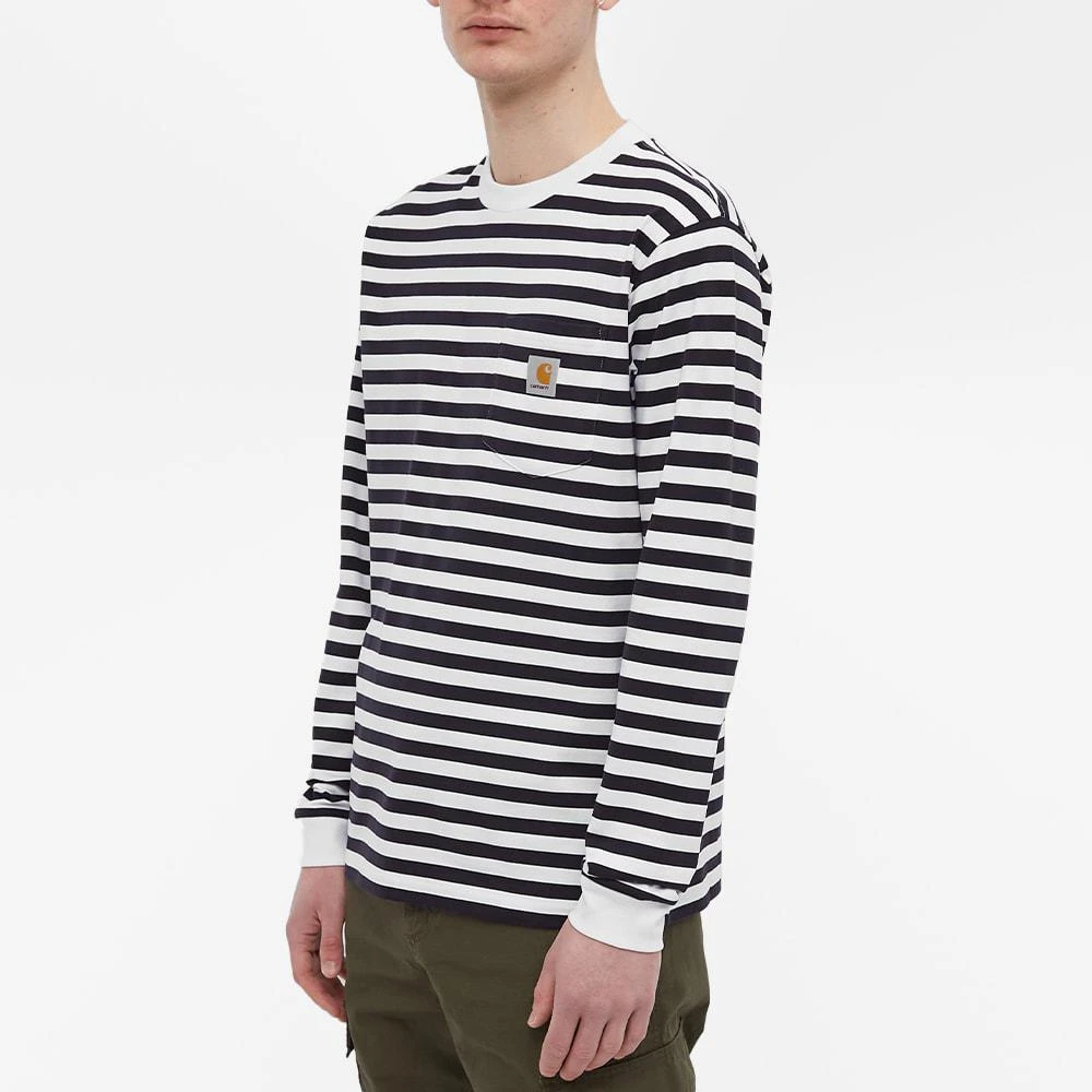 商品Carhartt|Carhartt WIP Long Sleeve Scotty Stripe Pocket T-Shirt,价格¥313,第3张图片详细描述