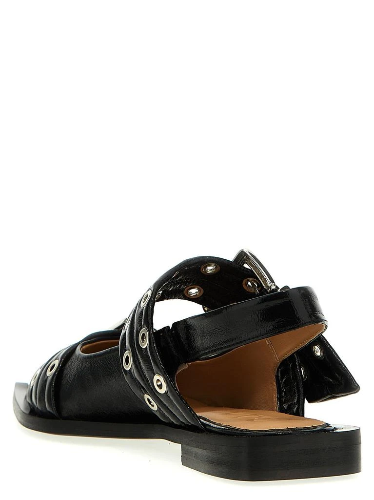 商品Ganni|Chunky Buckle Flat Shoes Black,价格¥2056,第2张图片详细描述