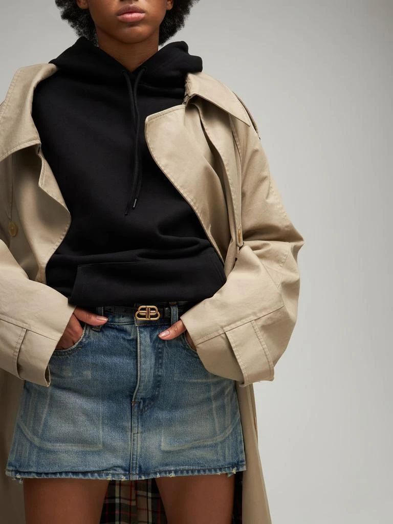 商品Balenciaga|Bb Super 15 Croc Embossed Leather Belt,价格¥3233,第1张图片详细描述