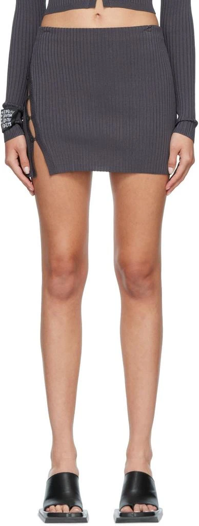 商品Ksubi|Gray Transcend Miniskirt,价格¥521,第1张图片