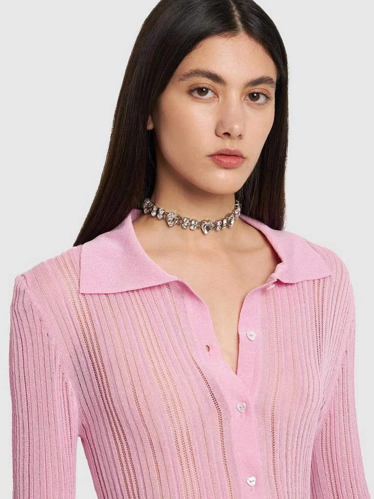 商品Alessandra Rich|Crystal Heart Choker,价格¥1278,第1张图片详细描述