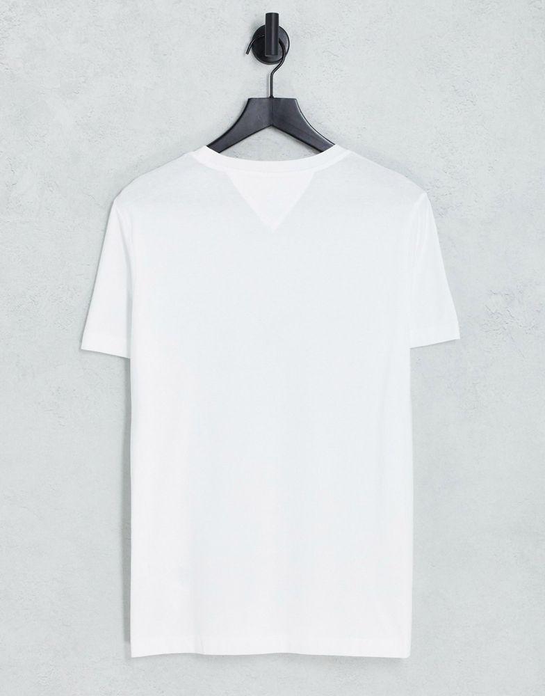 Tommy Hilfiger flag arch logo cotton t-shirt in white商品第3张图片规格展示
