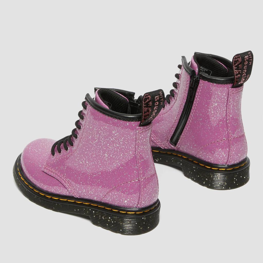 商品Dr. Martens|Dr. Martens Toddlers' 1460 T Lace Cosmic Glitter Boots - Dark Pink,价格¥343,第6张图片详细描述