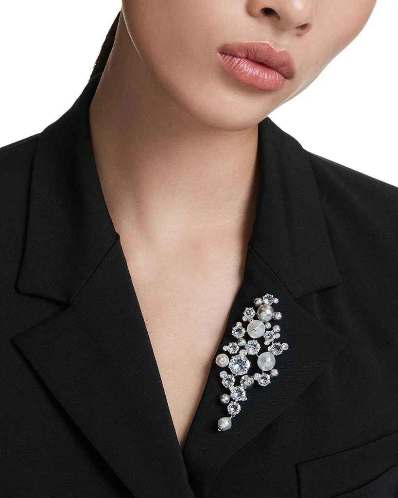Constella Crystal & Faux Pearl Brooch 商品