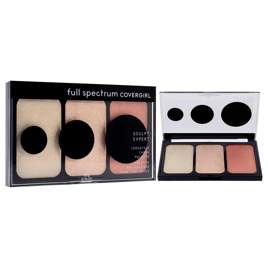 商品Covergirl|Full Spectrum Sculpt Expert Cheek Palette- FS100 by CoverGirl for Women - 0.23 oz Blush,价格¥104,第2张图片详细描述