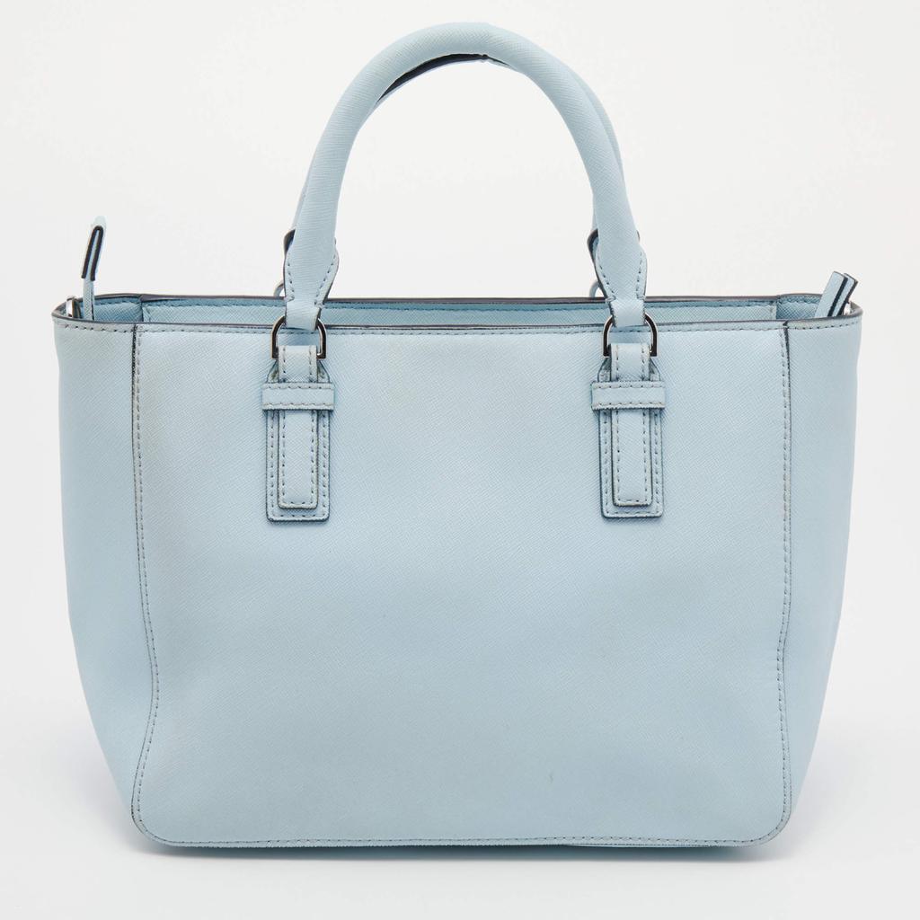 商品[二手商品] Tory Burch|Tory Burch Light Blue Saffiano Leather Robinson East West Satchel,价格¥2323,第6张图片详细描述