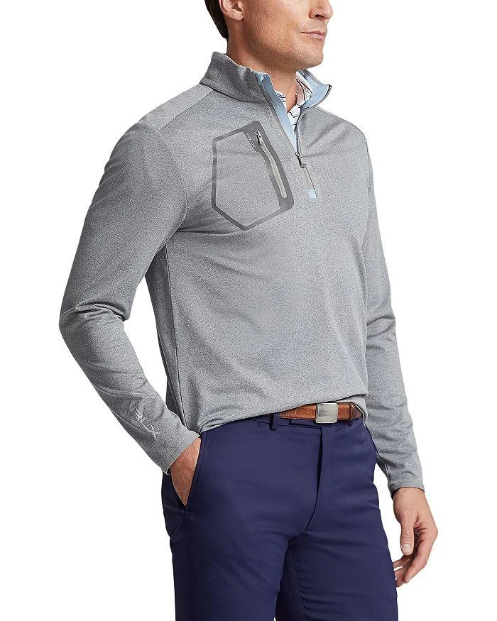 商品Ralph Lauren|Stretch Jersey Quarter Zip Mock Neck Golf Sweatshirt,价格¥1115,第1张图片