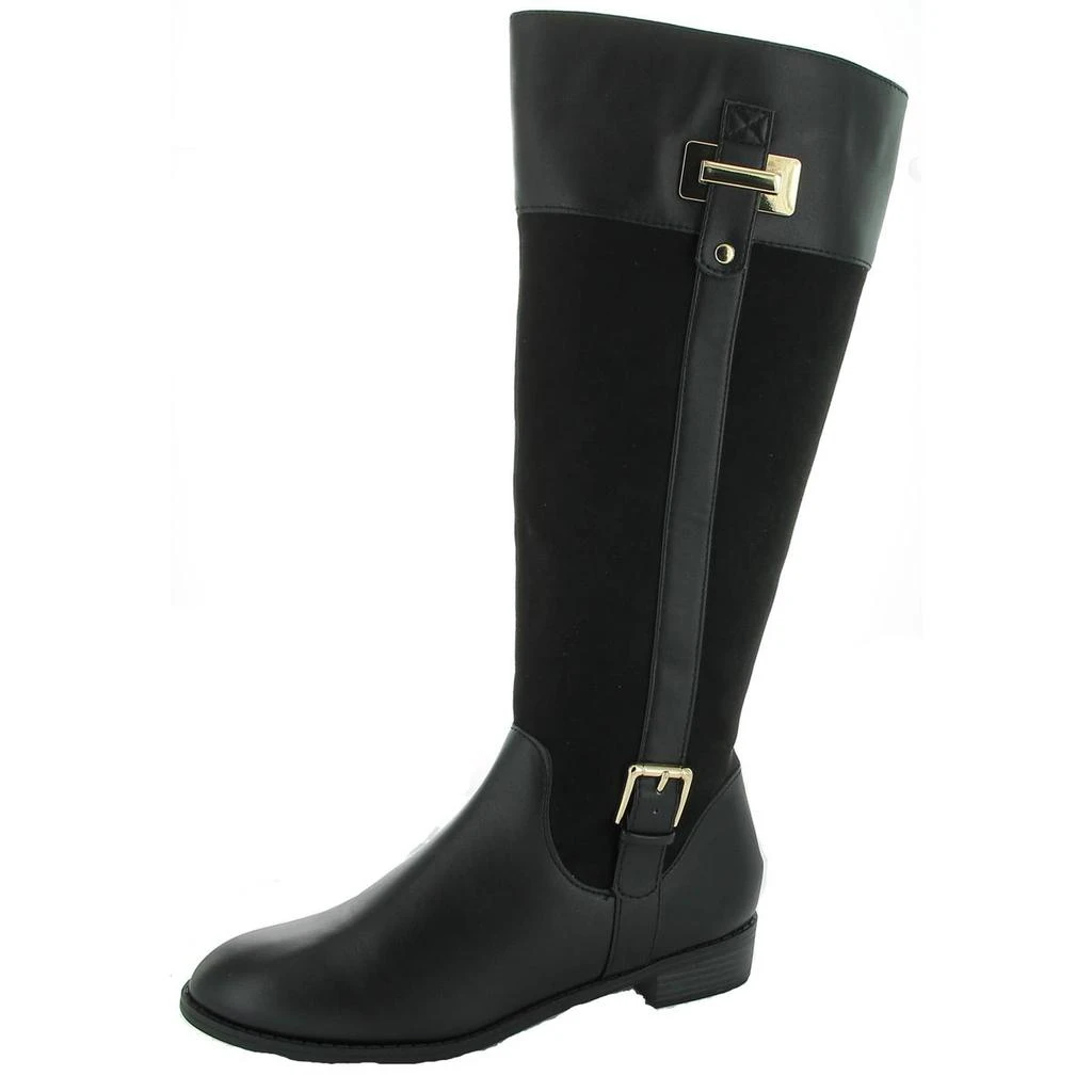 商品Karen Scott|Karen Scott Womens Deliee 2 Wide Calf Knee-High Riding Boots,价格¥146,第4张图片详细描述