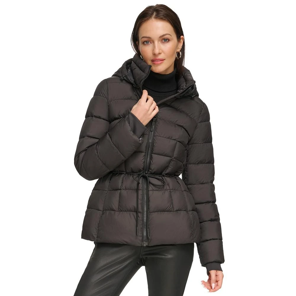 商品DKNY|女式绳带连帽羽绒服,价格¥909,第1张图片