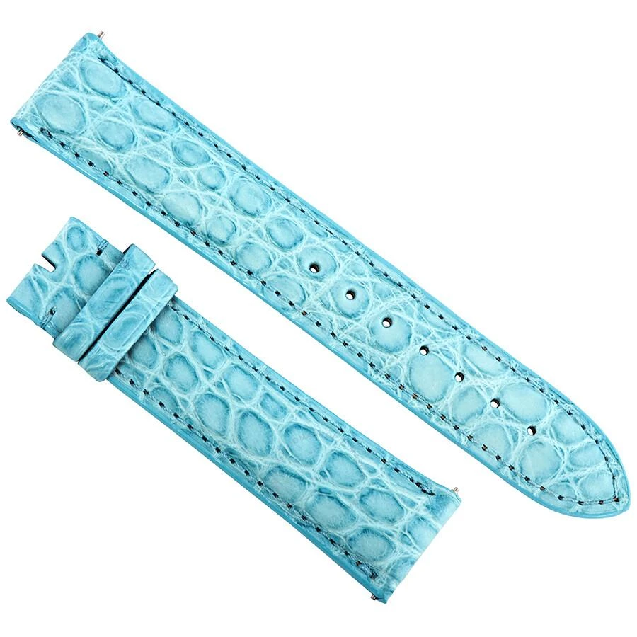 商品Hadley Roma|21 MM Matte Baby Blue Alligator Leather Strap,价格¥164,第1张图片