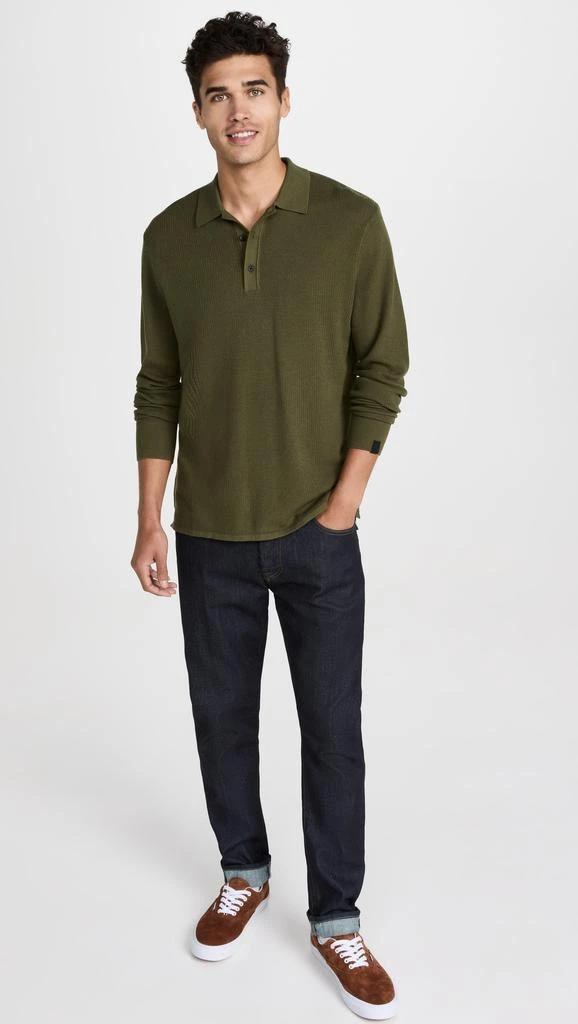 商品Rag & Bone|Rag & Bone Harvey Long Sleeve Polo,价格¥615,第5张图片详细描述