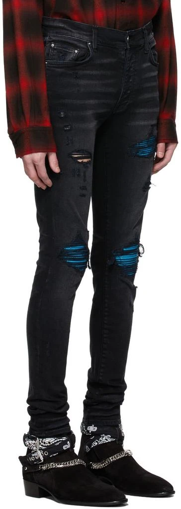 商品AMIRI|Black MX1 Cracked Paint Jeans,价格¥3381,第2张图片详细描述