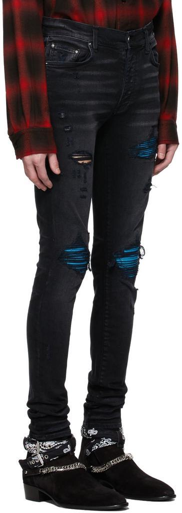 商品AMIRI|Black MX1 Cracked Paint Jeans,价格¥8469,第4张图片详细描述