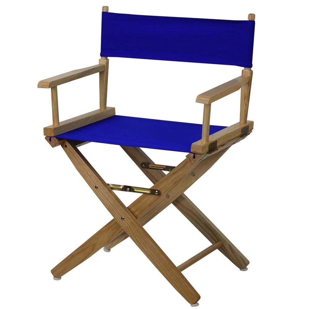 商品American Trails|Extra-Wide Premium 18"  Directors Chair Natural Frame W/Royal Blue Color Cover,价格¥1037,第4张图片详细描述