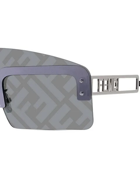 商品Fendi|142MM Logo Shield Sunglasses,价格¥4442,第3张图片详细描述