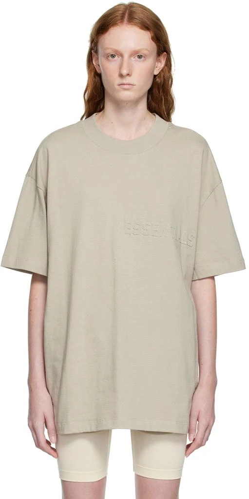 商品Essentials|Gray Cotton T-Shirt,价格¥202,第1张图片