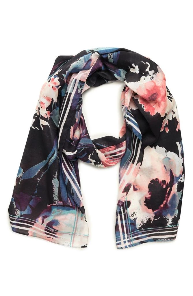 商品Vince Camuto|Watercolor Rose Oblong Scarf,价格¥106,第1张图片