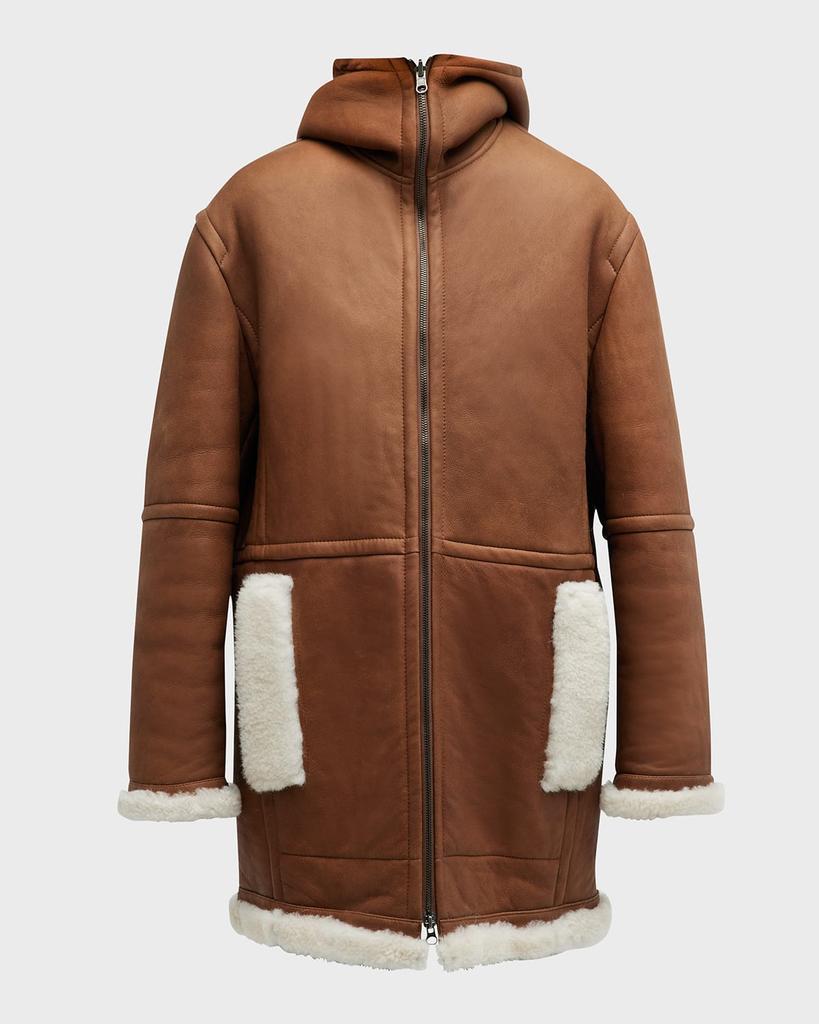 商品Vince|Reversible Shearling Flight Jacket,价格¥24081,第4张图片详细描述