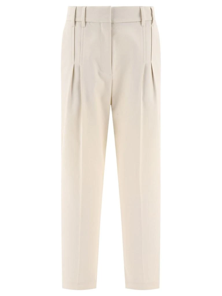 商品Brunello Cucinelli|Brunello Cucinelli Pleated Tailored Trousers,价格¥6707,第1张图片