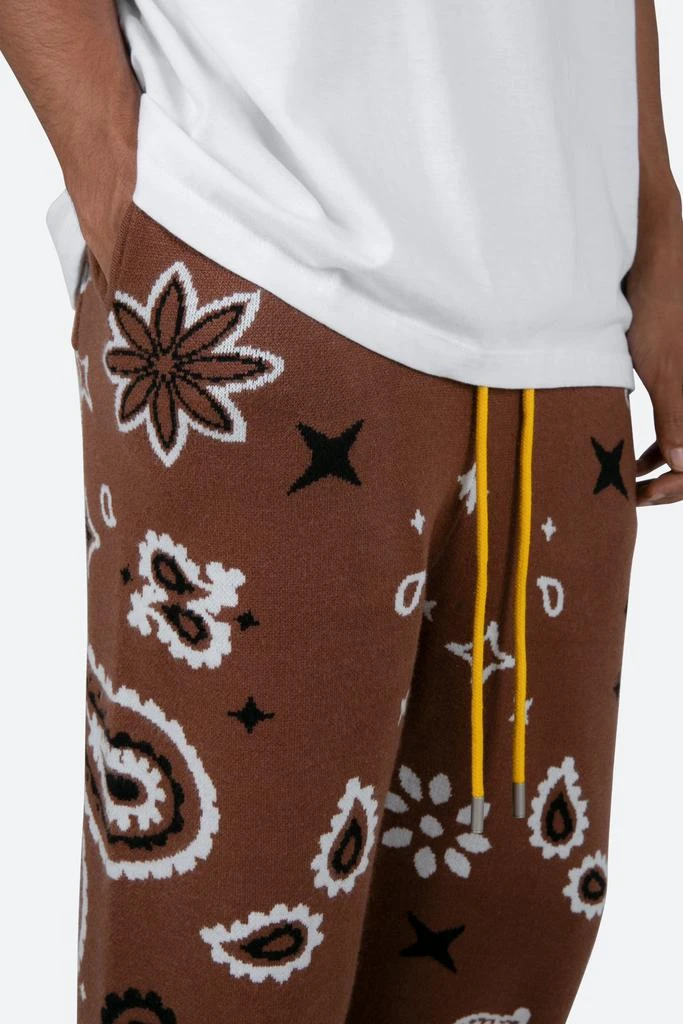 Paisley Knit Sweatpants - Brown 商品