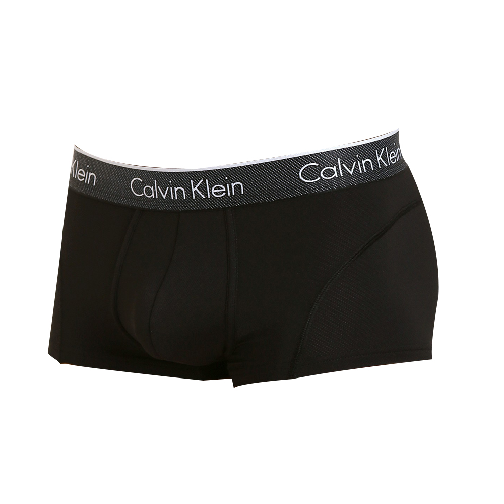 Calvin Klein 卡尔文 克莱恩 黑色尼龙弹性纤维男士平角内裤 NB1005-001商品第1张图片规格展示