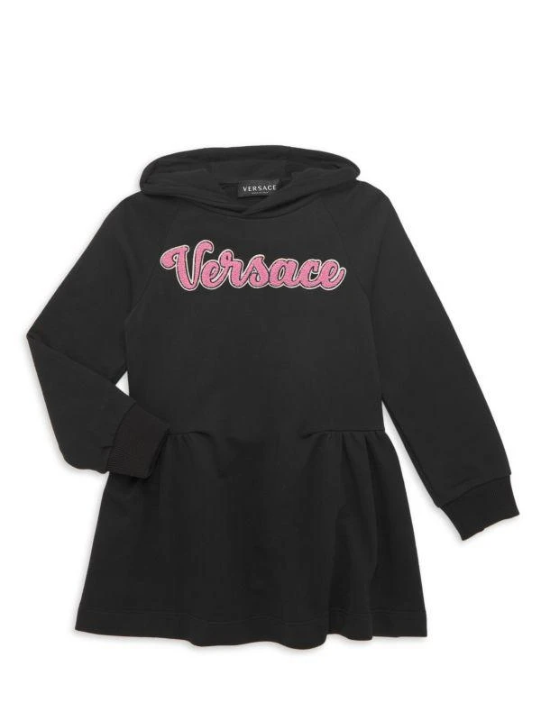 商品Versace|Little Girl's & Girl's Chenille Logo Sweatshirt Dress,价格¥833,第2张图片详细描述